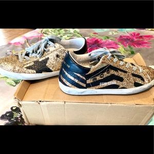 Golden Goose SuperStar Glitter Low-Top Sneakers